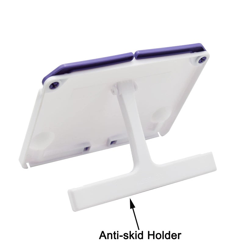 Maydahui Mini Desktop Book Stand Portable Foldable Lightweight Book Rest for Music Score Cookbook Tablet (Max Size 12 X 6 Inches) Ergonomic Reading Posture - Image 3